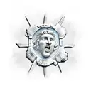 saint james shell tattoo design idea