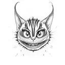 Cheshire Cat tattoo design idea