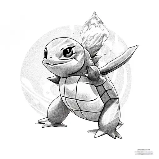 squirtle tattoo design idea