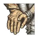 friendly handshake tattoo design idea