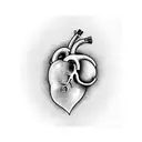 Crying Heart tattoo design idea