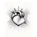 Crying Heart tattoo design idea