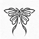 a moth to a flame  tattoo design idea