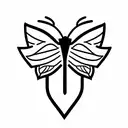 a moth to a flame  tattoo design idea