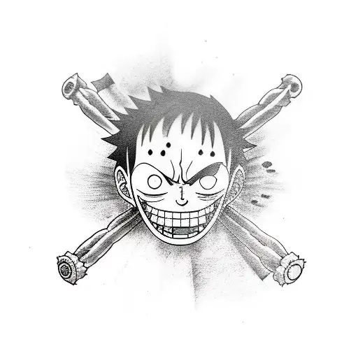 luffy and zoro tattoo design idea