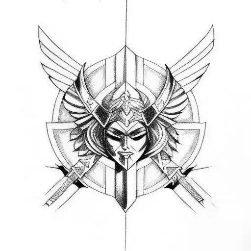valkyrie sword  tattoo design idea