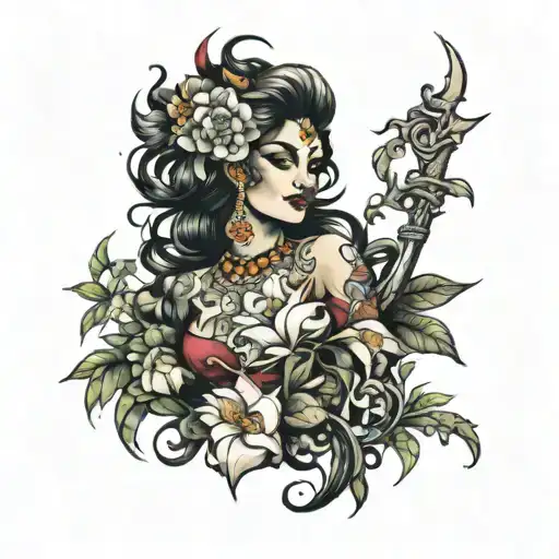 meena tattoo design idea