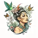 Meena tattoo design idea