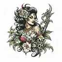 meena tattoo design idea