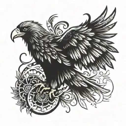 eagle wings   tattoo design idea