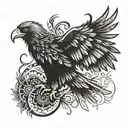 eagle wings   tattoo design idea