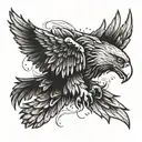 eagle wings   tattoo design idea