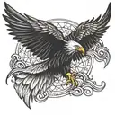 eagle wings   tattoo design idea