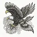 eagle wings   tattoo design idea