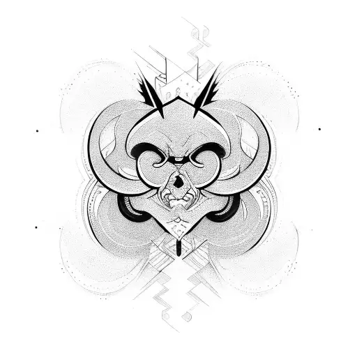 optical illusion cool tattoo design idea