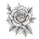 self-confidence, healing, lines,, techno, one line, roses, love tattoo design idea