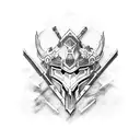 mixed games final fantasy and destiny tattoo design idea