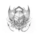 mixed games final fantasy and destiny tattoo design idea