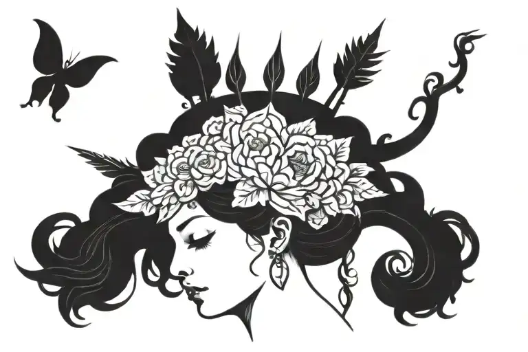 Queen Marika and Radagon tattoo design idea
