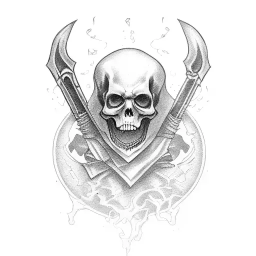 Grim Reaper tattoo design idea