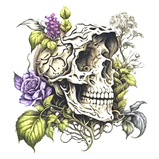 graves into gardens tattoo design idea
