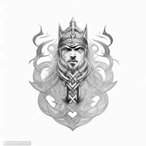 Norse tattoo design idea