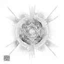 Fire and ice together tattoo design idea