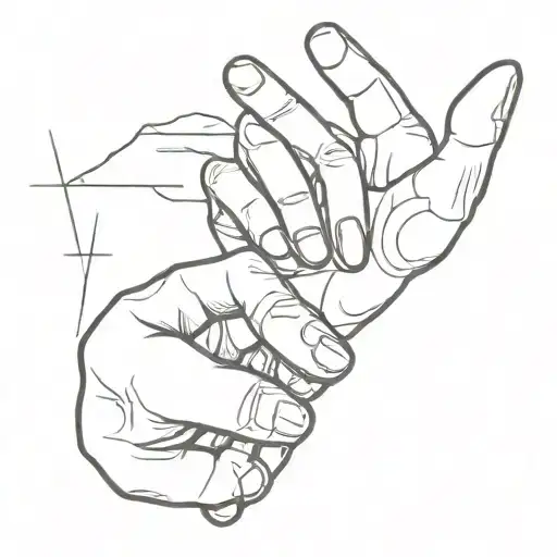 rock paper scissor  tattoo design idea