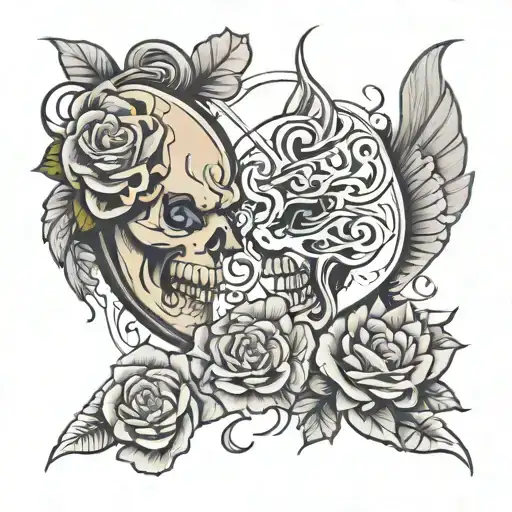 rock paper scissor  tattoo design idea