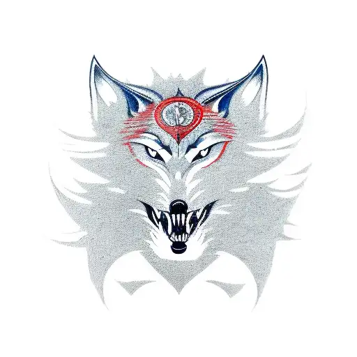 A realistic portrait of a lone wolf riding a motorcycle, symbolizing the freedom and independence of a chef's adventurous spirit tattoo design idea