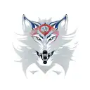 A realistic portrait of a lone wolf riding a motorcycle, symbolizing the freedom and independence of a chef's adventurous spirit tattoo design idea