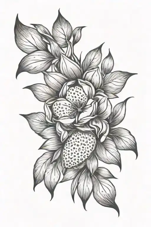 almond design tattoo design idea