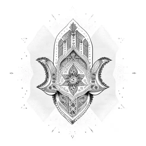Hamsa Symbol tattoo design idea
