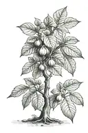 Fig tree tattoo design idea