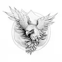 poland eagel tattoo design idea