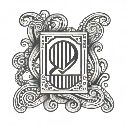 UPC barcode with an infinity sign in the middle  tattoo design idea