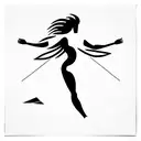 Nike goddess  tattoo design idea