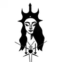 Nike goddess  tattoo design idea