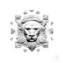 greek mythology with Leo sun sign feminine   tattoo design idea