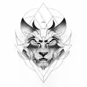 greek mythology with Leo sun sign feminine   tattoo design idea