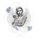 homenagem a neta americana Ana Maria, e aos netos brasileiros Bianca e Bernardo tattoo design idea