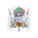 homenagem a neta americana Ana Maria, e aos netos brasileiros Bianca e Bernardo tattoo design idea