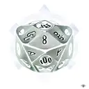 the dice Magic the gathering mana symbols inside a ribbon tattoo design idea