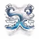 Ocean Wave tattoo design idea