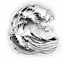 Ocean Wave tattoo design idea