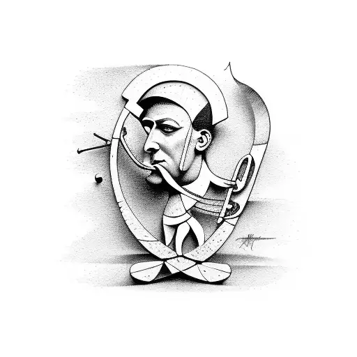 picasso's the acrobat painting plays tom morello's guitar tattoo design idea