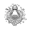 un pato y una tortuga tattoo design idea