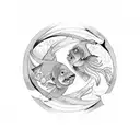 Leo and Pisces  together  tattoo design idea