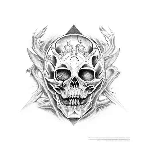 blood and bones, giger tattoo design idea