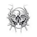 biomechanic Skull, blood and bones, giger tattoo design idea
